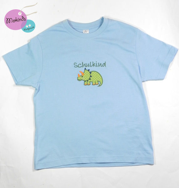 T-Shirt "Schulkind" Schultüte Shirt Dinosaurier