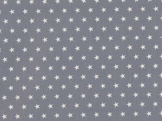 Sterne grau Baumwollstoff  (8,78 EUR / m)