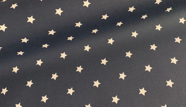 beschichtete Baumwolle Sterne dunkelblau (18,84 EUR / m)
