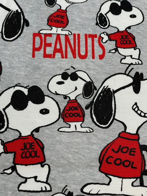 Bio Jersey Snoopy als Joe Cool hellgrau meliert