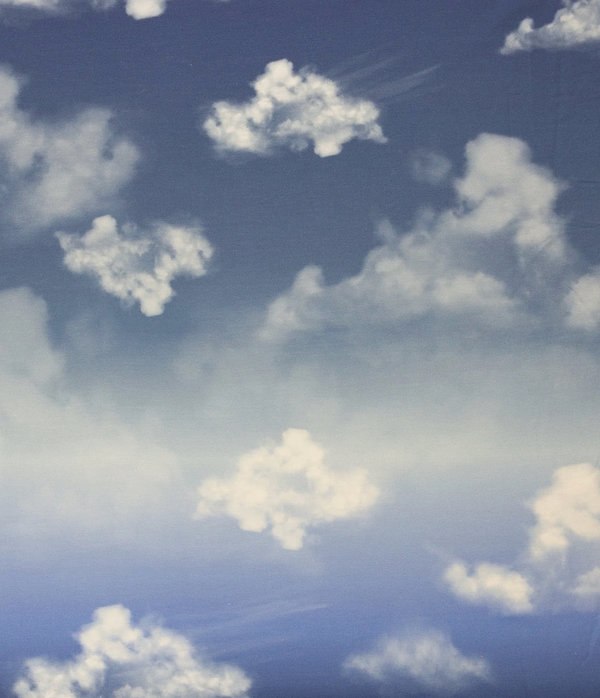 Cloudy Sky by lycklig design blau Wolkenstoff Sweat